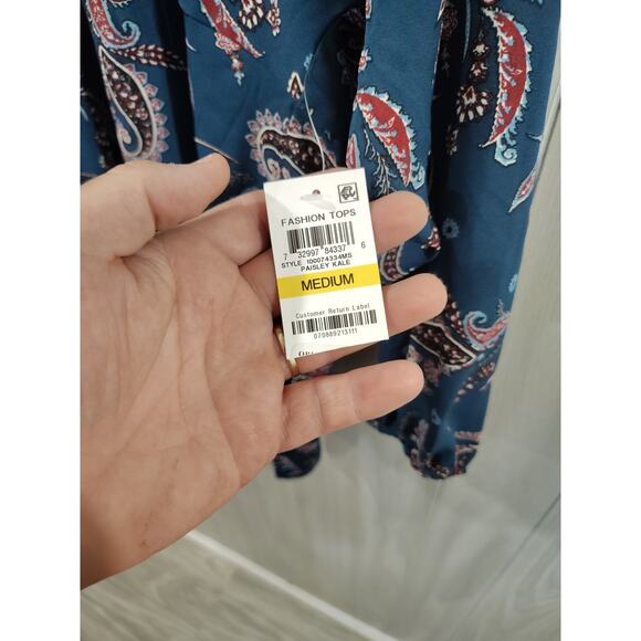 Women's Hippie Boho Classic Top Size M Office Church Peasant Fairy Feminine - Picture 6 of 8